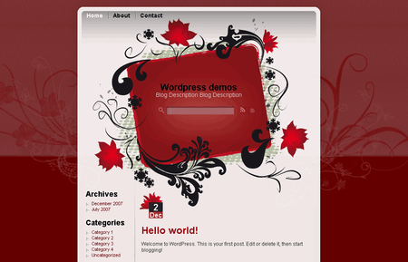 Red Passion - Top 50 free WordPress themes