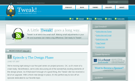 Tweak - Top 50 free WordPress themes