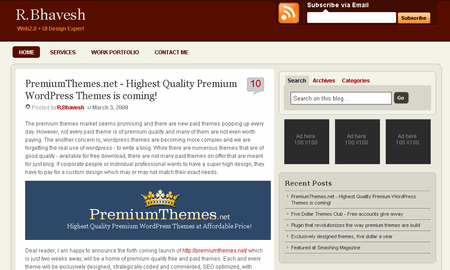 Wordpress Premium - Top 50 free WordPress themes