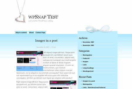 Tiffany Blue - Top 50 free WordPress themes