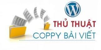Thủ thuật copy bài viết trong WordPress