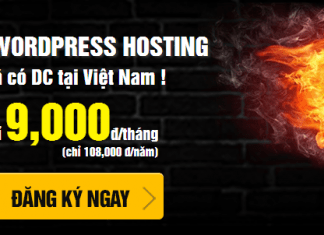 Khuyến mãi hosting WordPress 9K/tháng