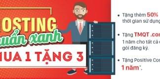 VinaHost khuyến mãi hosting chuẩn xanh xanh