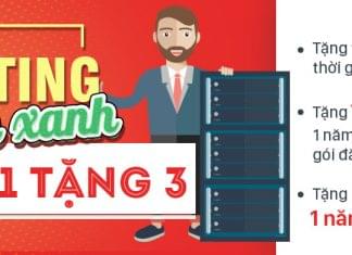 VinaHost khuyến mãi hosting chuẩn xanh xanh