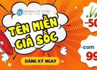 Nhân Hòa khuyến mãi Thứ 3 và Thứ 4 mỗi tuần “Tên miền giá tốt – Hốt ngay kẻo lỡ”