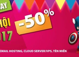 DIGISTAR giảm giá 50% Cloud Web Hosting, Cloud Server/VPS, Tên miền mở đầu cho Online Friday 2017