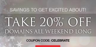 Bộ tứ giảm giá 20% cho tên miền .COM, .NET cuối tuần này