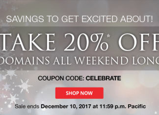 Bộ tứ giảm giá 20% cho tên miền .COM, .NET cuối tuần này