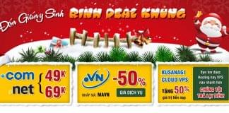 Tenten khuyến mãi Giáng sinh – Tên miền .COM/.NET chỉ từ 49k, Giảm 50% cho .VN