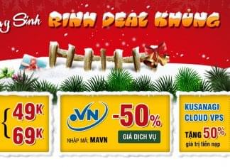 Tenten khuyến mãi Giáng sinh – Tên miền .COM/.NET chỉ từ 49k, Giảm 50% cho .VN
