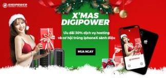 Khuyến mãi Giáng Sinh – DigiPower giảm tới 30% dịch vụ Cloud Hosting + Cơ hội trúng iPhone X