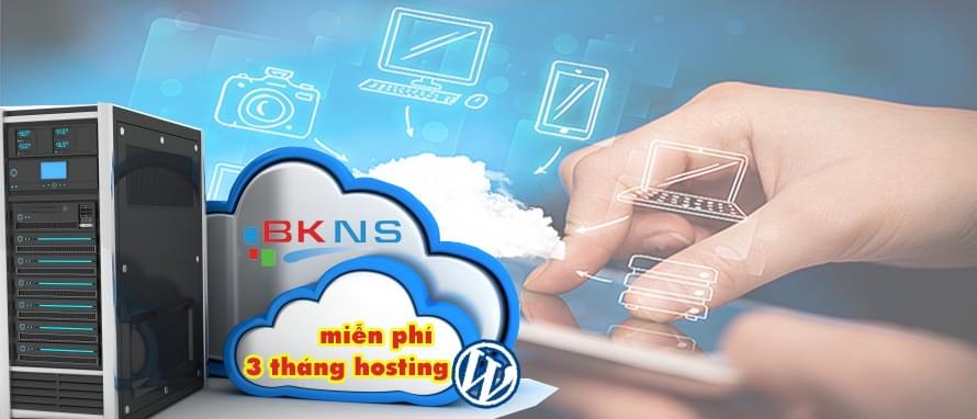 BKNS miễn phí Hosting WordPress trong 3 tháng