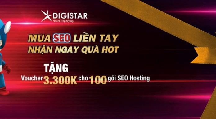 DIGISTAR Tặng Voucher 3300k cho dịch vụ SEO Hosting voucher 3300k seo hosting