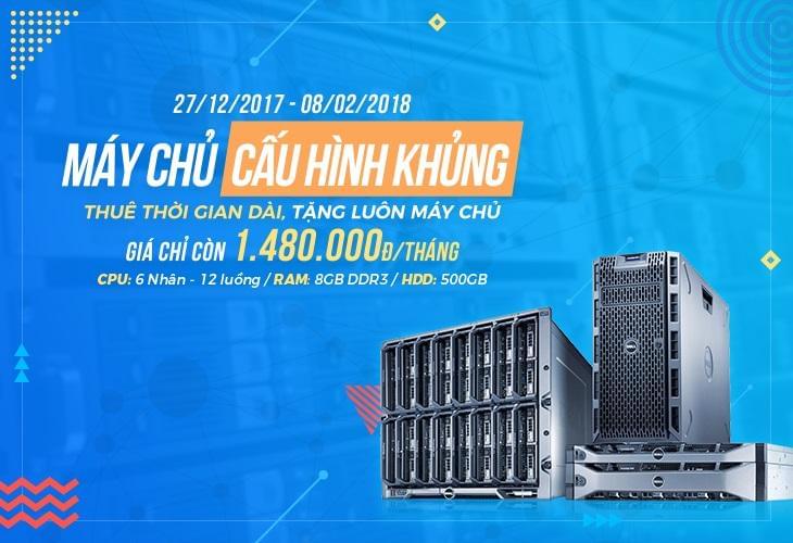 HostVN giảm 20% dịch vụ thuê máy chủ cấu hình khủng