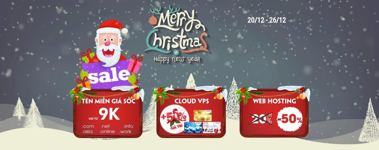 Z.com khuyến mãi Giáng Sinh - Tên miền chỉ từ 9k, Giảm tới 50% cho Hosting và VPS